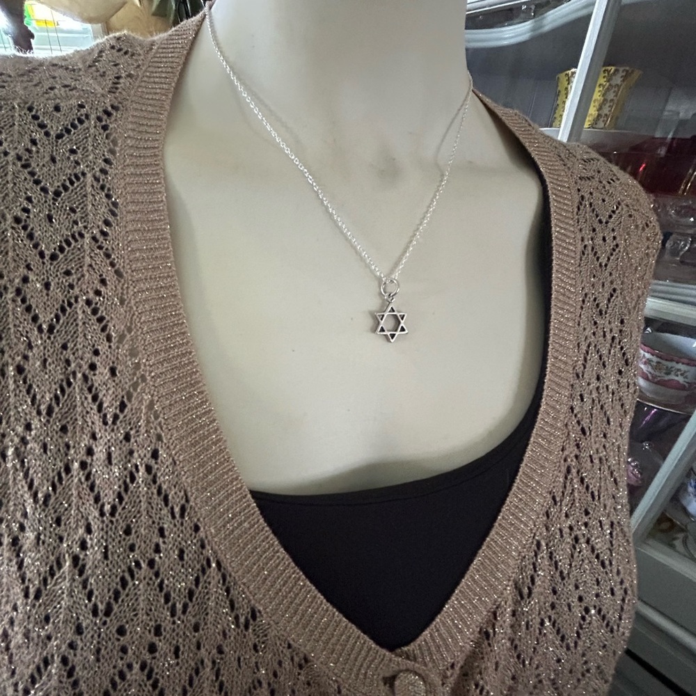 Vintage Star of David Pendant Necklace